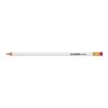 STABILO crayon graphite hexagonal blanc avec bout gomme blanc | sans marquage