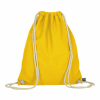 TEXXILLA Sac de sport en coton certifié Fairtrade, env. 140 g/m² jaune | sans marquage | sans marquage