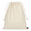 TEXXILLA Sachet à cordon en coton certifié Fairtrade, 25 x 30 cm, env. 140 g/m² beige | non disponible | non disponible