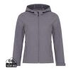 Veste femme soft shell en polyester recyclé Iqoniq Makalu gris chiné volcanique | S | sans marquage | non disponible | non disponible | non disponible