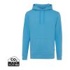 Sweat à capuche en coton recyclé Iqoniq Jasper Bleu Tranquille | XS | sans marquage | non disponible | non disponible | non disponible