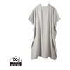 VINGA Poncho de plage ou hammam en éponge Tolo gris-blanc cassé | sans marquage | non disponible | non disponible | non disponible