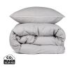 VINGA Marston Set de 4 pièces de lit en coton biologique OCS gris | sans marquage