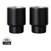 VINGA Set de 2 tasses en acier RCS Nagano noir | sans marquage | non disponible | non disponible