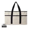 VINGA Sac de plage en toile recyclée AWARE™ Volonne blanc cassé-noir | sans marquage | non disponible | non disponible | non disponible
