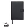 VINGA Carnet A5 en polyester recyclé RCS Timo noir | sans marquage | non disponible | non disponible