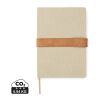 VINGA Carnet de notes en toile recyclée RCS Bosler marron | sans marquage | non disponible | non disponible