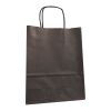 Sac papier kraft Color noir | 18 x 8 x 22,5 cm | sans marquage