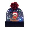 Bonnet de Noël tricoté avec LED bleu | sans marquage | non disponible | non disponible | non disponible