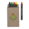 Etui 6 crayons cire multicolore | sans marquage | non disponible | non disponible | non disponible