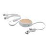 Câble de charge USB rétractable blanc | sans marquage | non disponible | non disponible | non disponible