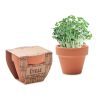 Pot avec graines de cresson bois | sans marquage | non disponible | non disponible | non disponible