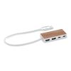 Hub USB 4 ports 27,5 cm bois | sans marquage | non disponible | non disponible | non disponible