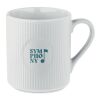 Tasse céramique striée 340 ml blanc | sans marquage | non disponible | non disponible