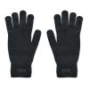 Gants tricotés en RPET noir | sans marquage | non disponible | non disponible | non disponible