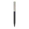 Stylo twist paille de blé/ABS blanc/noir