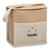 Sac isotherme toile et jute 3L beige | sans marquage | non disponible | non disponible | non disponible