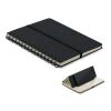 Cahier A5 support de téléphone noir | sans marquage | non disponible | non disponible | non disponible