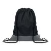 Sac à cordon en PU RPET 2 tons noir | sans marquage | non disponible | non disponible | non disponible
