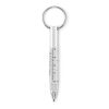 Porte-clés avec stylo à bille argent mate | sans marquage | non disponible | non disponible