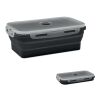 Lunchbox en silicone pliable noir | sans marquage | non disponible | non disponible | non disponible