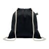 Sac à cordon Fairtrade 180gr noir | sans marquage | non disponible | non disponible | non disponible
