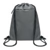 Sac à cordon en 600D RPET gris foncé | sans marquage | non disponible | non disponible | non disponible