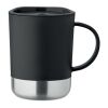 Mug simple paroi 300ml noir | sans marquage | non disponible | non disponible