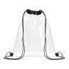 Sac à cordon transparent noir | sans marquage | non disponible | non disponible