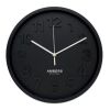 Horloge murale en PP noir | sans marquage | non disponible | non disponible | non disponible
