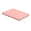 Carnet A5 en PU recyclé rose