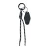 Porte-clés cordon tressé noir
