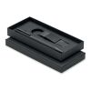 Set stylo à bille et porte-clés en noir