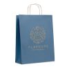 Sac en papier grand format bleu | sans marquage | non disponible | non disponible | non disponible