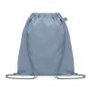 Sac à cordon en coton organique bleu ciel | sans marquage | non disponible | non disponible | non disponible