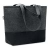 Sac shopping en feutre RPET gris foncé | sans marquage | non disponible | non disponible | non disponible