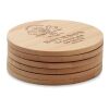 Lot de 6 sous-verres en bambou bois | sans marquage | non disponible | non disponible | non disponible