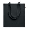 Sac shopping en coton recyclé noir | sans marquage | non disponible | non disponible | non disponible