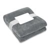RPET fleece blanket 280 gr/m² gris foncé | sans marquage | non disponible | non disponible | non disponible