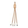 3 in 1 charging cable in cork beige | sans marquage | non disponible | non disponible