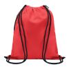 Grand sac à cordon 300D RPET rouge | sans marquage | non disponible | non disponible | non disponible
