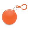 Poncho dans un emballage rond orange | sans marquage | non disponible | non disponible