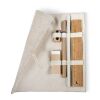 Set d'écriture-pochette en coton beige | sans marquage | non disponible | non disponible | non disponible