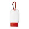 Crème solaire protection SPF30 30ml avec mousqueton rouge | sans marquage | non disponible | non disponible | non disponible