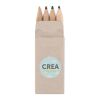 4 mini crayons de couleur-étui cartonne beige | sans marquage | non disponible | non disponible | non disponible