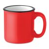 Tasse vintage en céramique rouge | sans marquage | non disponible | non disponible