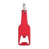 Porte-clés decapsuleur en alu rouge | sans marquage | non disponible | non disponible