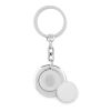 Porte-clés avec jeton aimanté argent mate | sans marquage | non disponible | non disponible | non disponible