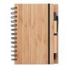 Carnet de note avec stylo en bambou bois | sans marquage | non disponible | non disponible