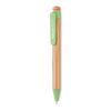 Stylo bambou /paille blé et PP vert | sans marquage | non disponible | non disponible